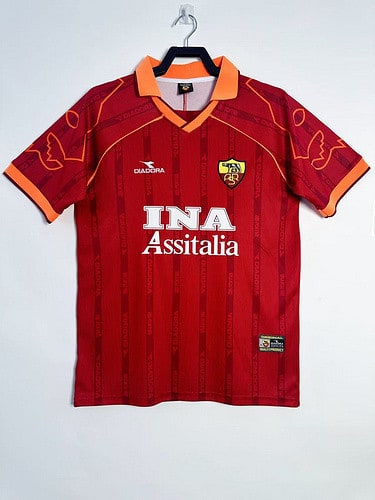AS Roma Home Sleeve Retro Jersey 1999/00 - 廣州天河萬豪體育用品公司